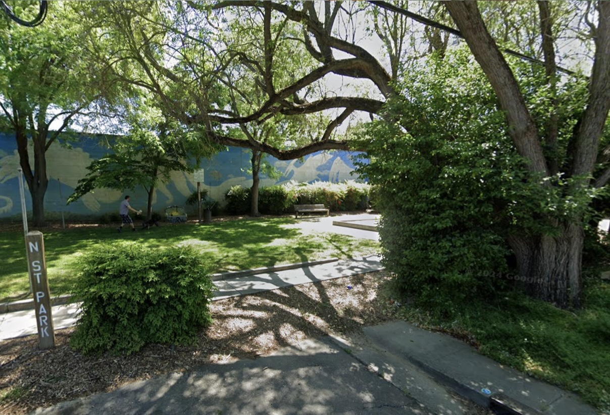 N Street Park before renovation.
